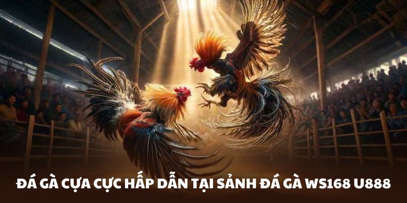 Đá gà cựa cực hấp dẫn trong sảnh Đá Gà WS168 tại U888